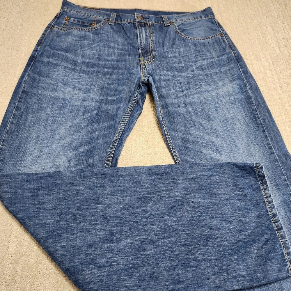 Levis 559‎ Jeans Mens 36x34 *READ Relaxed Straight Leg Whiskers Marble Denim Y2K